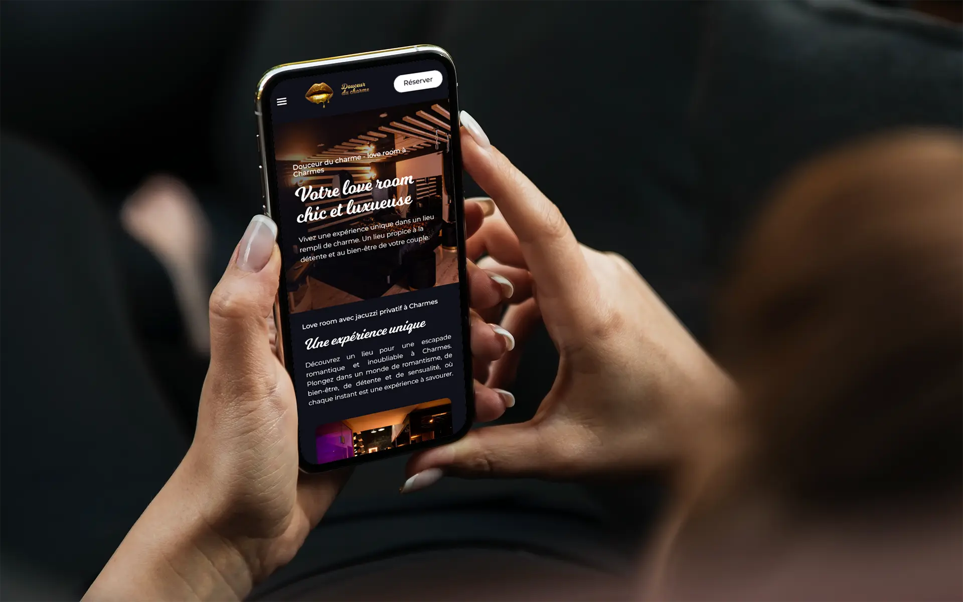 Mockup version mobile du site